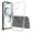 Clear, variant on For Apple iPhone 16 Plus (6.7") Crystal HD Clear Back Panel + TPU Bumper Frame Hybrid Slim Hard Shockproof Defender Phone Case Cover by Xpression - Black