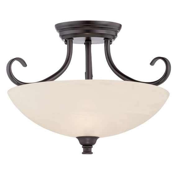85111-ORB-Designers Fountain-Kendall - Two Light Semi-Flush Mount-Oil Rubbed Bronze Finish