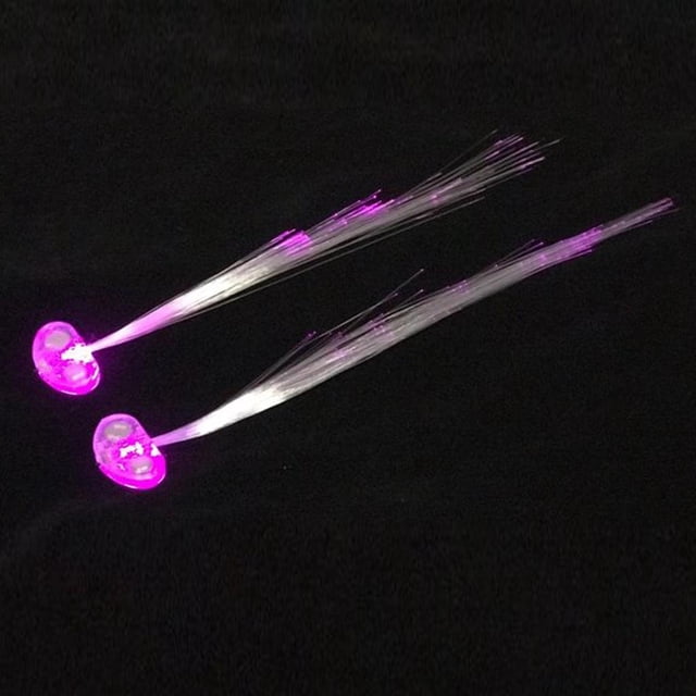 Clip de horquilla de trenzas brillantes perfecl 10 piezas diadema con luces LED para mujeres