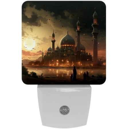 

Marty LED Square Night Lights - Stylish and Functional Nightlight for Better Sleep - Energy Saving Plug-in Wall Light with Auto Sensor