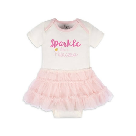 

Gerber Baby Girl Tutu Bodysuit Sizes Newborn - 3/6 Months