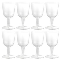 Monyance plastic wine cups 8Pcs Clear Plastic Champagne Flutes for Weddings & Holidays(4.72X2.76X2.76Inches)