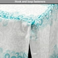 thumbnail image 4 of Turquoise Dog Crate Cover, Abstract Floral Flowers Pattern Classic Design Illustration, Easy to Use Pet Kennel Cover Small Dogs Puppies Kittens, 7 Sizes, Teal Turquoise White, by Ambesonne, 4 of 6