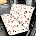 thumbnail image 3 of Yuyamidu Cherry Car Front Back Seat Covers and Steering Wheel Cover Seat Belt Pad Headrest Covers Armrest Cover Key Ring Coasters, Set of 14, 3 of 7