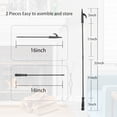 thumbnail image 6 of Heavy Duty 32 inch Long Fireplace Fire Pit Poker Stick and 25 Inch Campfire Fireplace Tongs Tool Sets, Log Grabber Fire Pit Tools for Fireplace Wood Stove, Campfire, Bonfires, Indoor & Outdoor Use, 6 of 8