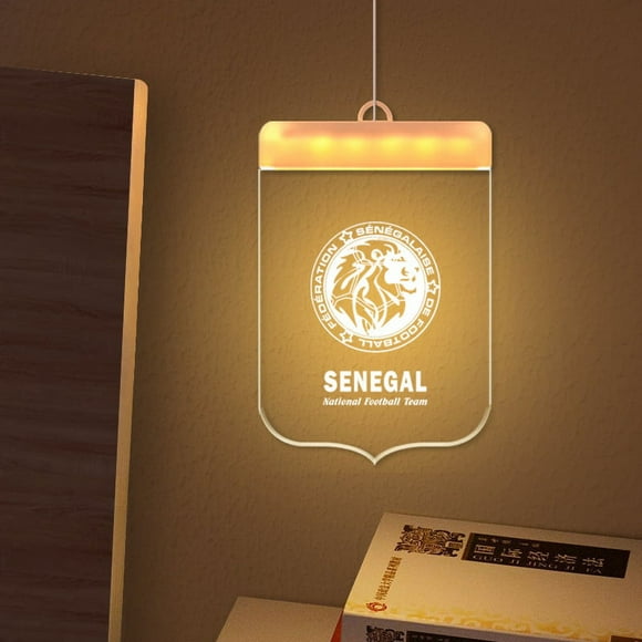 (1 set) 2022 Qatar World Cup pendant mascot small night light souvenir (Senegal)