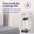 thumbnail image 3 of Homz Plastic 6 Clear Drawer Medium Home Storage Container Tower, 3 of 9