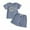 Blue, variant on Toddler Boy Clothes Boys Shorts Sets Kids Summer Letter Printed Sleeveless Training 1t 2t 3t 4t 5t 6t Shirts Set Tops T-shirt Shorts Pajamas Outfit 2-Piece