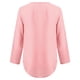 thumbnail image 4 of Blusas Umfun para mujer, camisas de manga larga, túnica informal con cremallera y cuello en V, blusa enrollable, blusas rosas S, 4 of 5