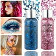 thumbnail image 4 of Glitter Liquid Eyeshadow, Face Body Shiny Sequin Gel, Body Decoration For Parties , Festivals And Stages ( 10 Colors ), 4 of 5