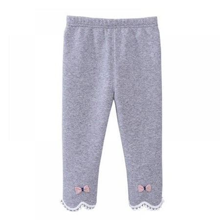 

SYNPOS Girls Winter Warm Cotton Fleece Lined Leggings Thick Thermal Tights Pants 6M-4T
