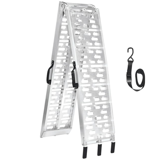Rampa para motocicletas MAXIVMAN de aluminio, 750 libras, capacidad 2,3 m