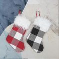 thumbnail image 3 of Christmas Tree Ornaments Small Gingham Plush Stocking Sock Gift Bags Pendant ws, 3 of 5