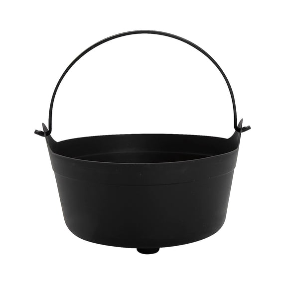 Trick Or Treat Cauldron Bucket, Black, 12 Pieces