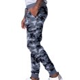 thumbnail image 2 of Unisex Premium Fleece Jogger Pants Gray (Riverstone Camo), 2 of 3