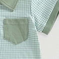 thumbnail image 7 of Hessimy Baby Boy Girl Bubble Romper Solid Color Bodysuit Short Sleeve Organic Cotton T-Shirt,Soft(Green,6-9 Months), 7 of 7