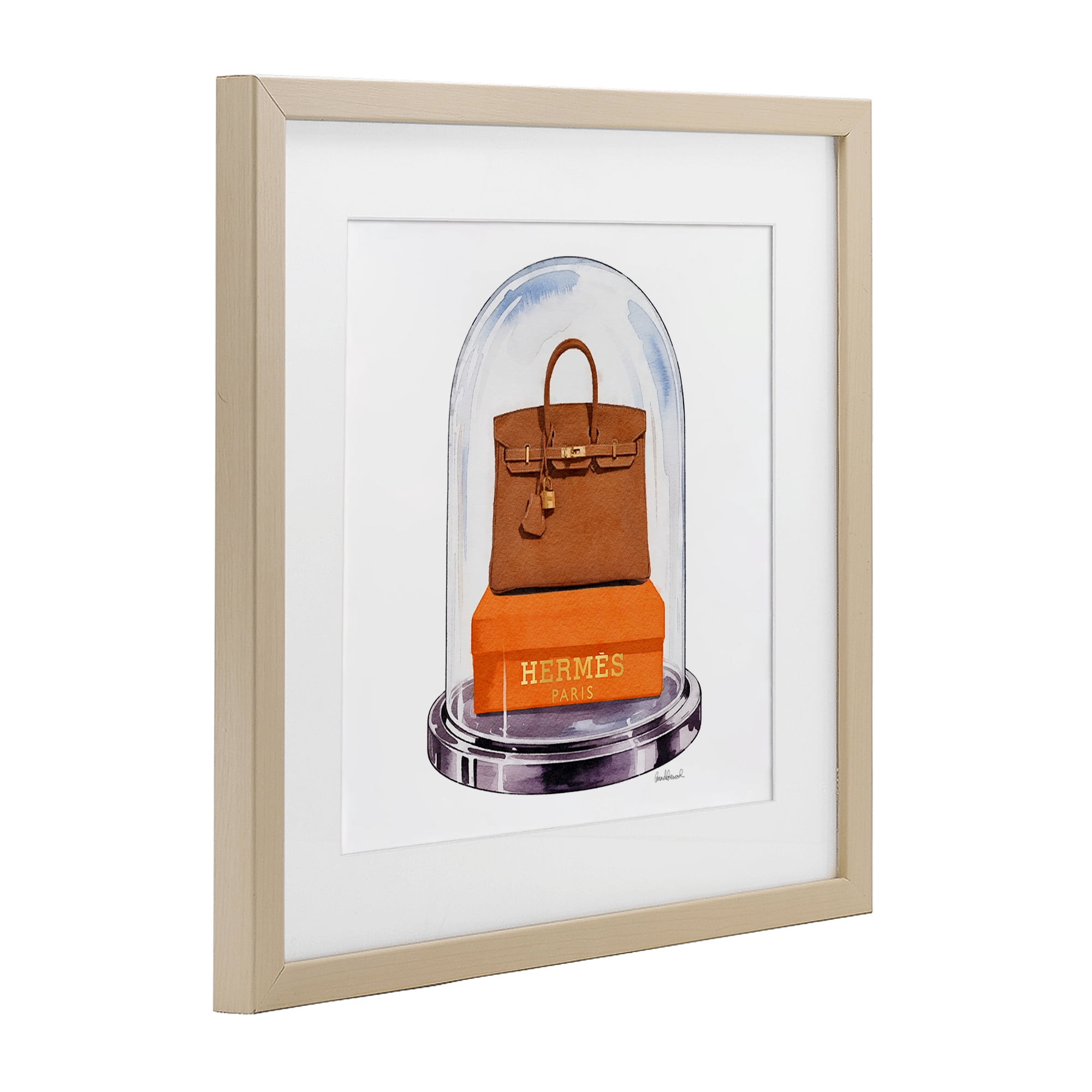 Stupell Industries Luxury Handbag Dome Birch Framed Print Under Glass, design by Amanda Greenwood