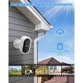 thumbnail image 3 of Cámara de Seguridad LAXIHUB W2 Blanco Recargable con Visión Nocturna para Exterior, 3 of 8