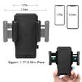 thumbnail image 3 of Luxmo Universal Cup Holder Cell Phone Car Mount with Long Adjustable Arm And Rotatable Cradle With Quick Release Button - Black, 3 of 9