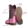 thumbnail image 5 of DREAM PAIRS Girls' Glitter Cowgirl Boots, Mid Calf Western Cowboy Boots for Toddler, Little & Big Kids, 5 of 6