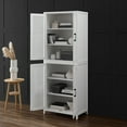 thumbnail image 6 of Milo Tall Storage Pantry White - 2 Stackable Pantries, 6 of 16