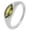 Silver Green, variant on Stainless Steel Minimalist Inlaid With Gemstone Rings for Women Classic Simple Charm Jewelery Gold Plated White Size 9