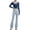 Z3-Dark Blue, variant on Uobin Women 2 Pieces Yoga Set High Elasticity Slim Fit Seamless Workout Outfit For With High Waist For Running Gym Fitness And Sports Activities