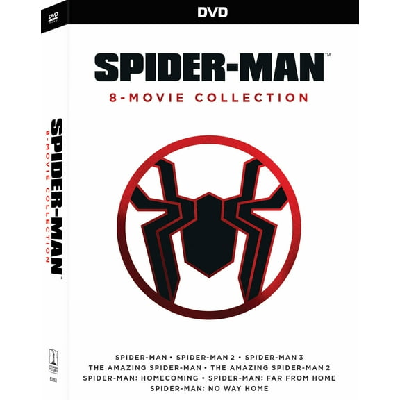 Spider-Man 8 Movie Collection (DVD) Walmart Exclusive Foil O-Sleeve