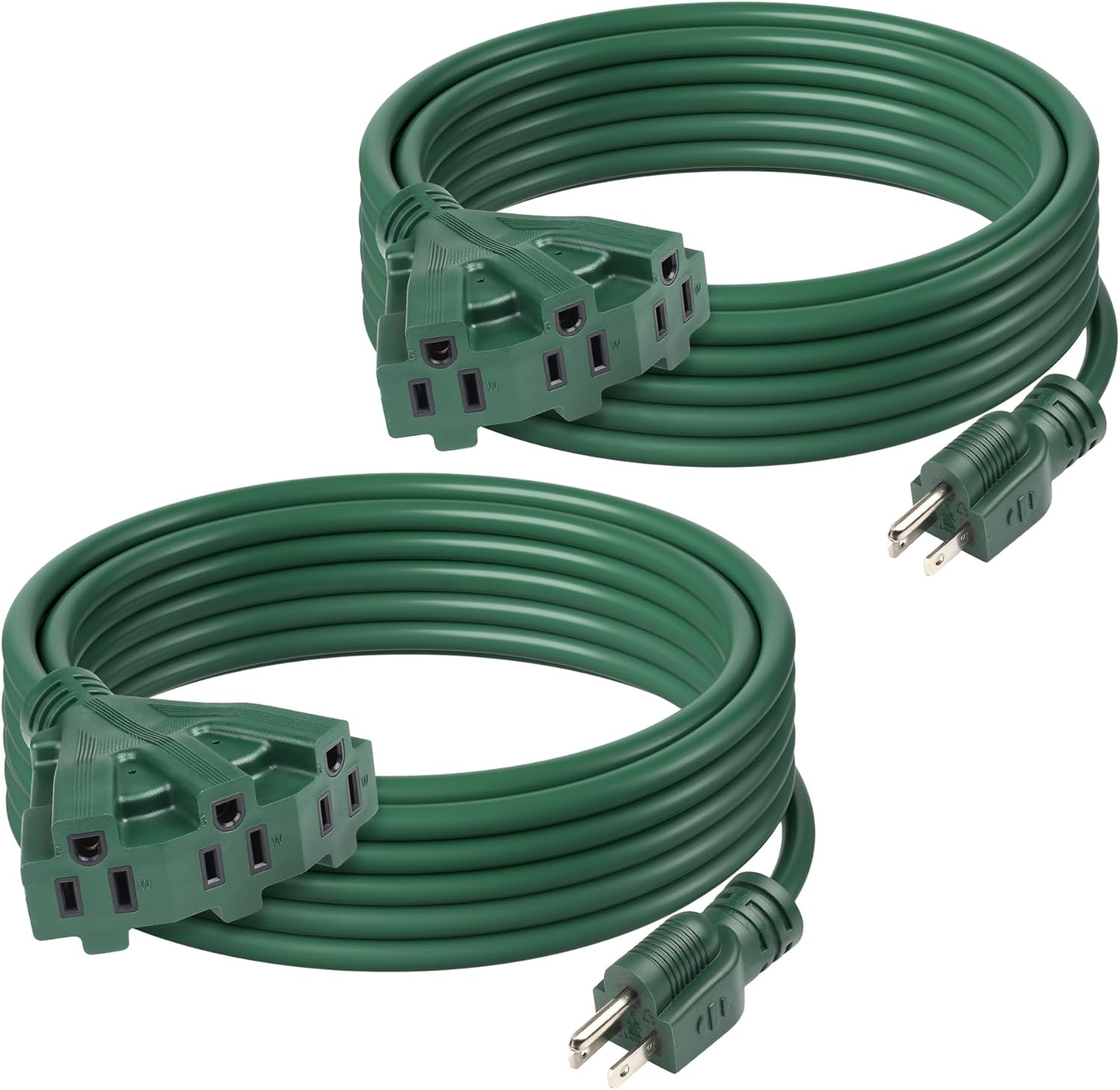 BN-LINK 25 Ft Lawn & Garden Extension Cord Green 2 Pack photo 1