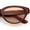 All Brown, variant on Womens Retro Hipster Cat Eye Horn Rim Plastic Fashion Sunglasses All Brown