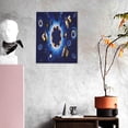 thumbnail image 3 of Sikiie Blue Casino Print Canvas Decorative Hanging Painting, Anti-shrinkage Hanging Frame, Suitable for Home, Office Wall Decorations, 3 of 6