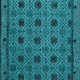 thumbnail image 1 of Ahgly Company Indoor Square Abstract Light Blue Modern Area Rugs, 3' Square, 1 of 4