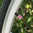 thumbnail image 6 of Paw Print Dog Cat White on Black Motorcycle Bicycle Bike Tire Rim Wheel Aluminum Valve Stem Caps, 6 of 8