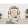 thumbnail image 5 of KOSSMAI Fauteuil Oeuf de Patio Rembourré en Tissu Osier, 5 of 5