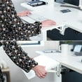 thumbnail image 3 of VIVO White Clamp-on 24" x 12" Desk Extension, Accessory Platform, Keyboard Tray, 3 of 8