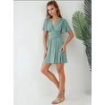 thumbnail image 6 of V-Neck Short Sleeve Mini Dress, 6 of 6