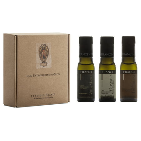 Frantoio Franci Imported Italian Extra Virgin Olive Oil Three Piece Gift (Best Tunisian Olive Oil)