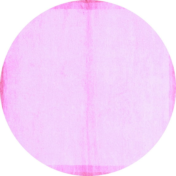 Ahgly Company Indoor Round Solid Purple Modern Area Rugs, 4' Round