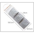 thumbnail image 4 of 3 Pockets Storage Bag, Hanging Storage Bag, Storage Pockets, Wall Door Closet Hanging Storage Bag Organizer, Linen Fabric Over The Door Organizer, Hanging Storage Pouches with 3 Pockets, 4 of 8