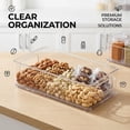 thumbnail image 4 of Pantry Organizers and Storage, Clear Plastic Storage Bins with Handles, Stackable Clear Organizer Bins for Pantry, Fridge Organizer Bins, Refrigerator Storage and Freezer Organizer Bins, Set of 6, 4 of 8