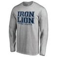 thumbnail image 2 of Men's Heathered Gray Penn State Nittany Lions Hometown Collection Iron Lion Long Sleeve T-Shirt, 2 of 3