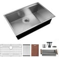 thumbnail image 5 of 32X19 inch Ledge Workstation Undermount kitchen Sink 304 Stainless Steel Single Bowl Kitchen Sink, 5 of 7