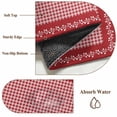 thumbnail image 6 of Round Area Rug 8 Ft, Red Plaid Washable Non-Slip Circle Carpet for Living Room/Bedroom, Valentine's Day Love Heart Floral Vintage Collection Low-Profile Large Area Rugs for Indoor, 6 of 7