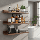 thumbnail image 1 of Repisas Flotantes Madera Modernas Estantes Baño Topon 3pcs  Xtellar cafe, 1 of 3