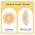 thumbnail image 4 of Niidor Sticky Silicone Adhesive Pasties Nipple Covers for Women, 4 Pairs with Case, 4 of 8
