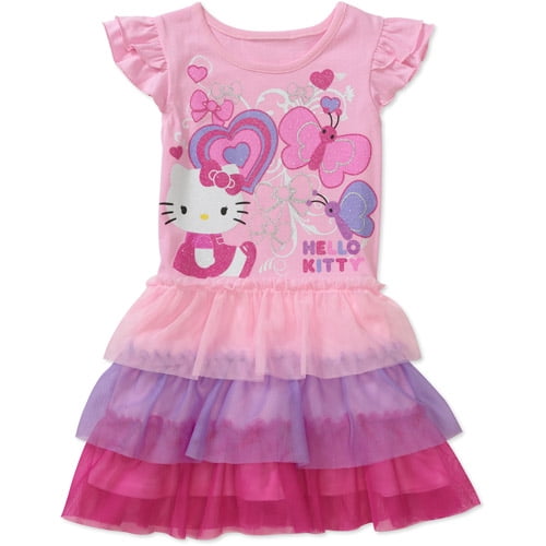 Hello Kitty Baby Girls' Ruffle Sleeve Dr - Walmart.com