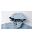 thumbnail image 3 of Wutalume Women's Outdoor Windproof Jacket, Fashionable and Comfortable Design, Waterproof Hooded Coat, Lightweight and Durable,for Daily Use and Sports Activities,Light Blue L, 3 of 6