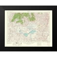 thumbnail image 2 of USGS 18x15 Black Modern Framed Museum Art Print Titled - Burns Oregon Quad - USGS 1964, 2 of 5