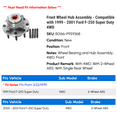thumbnail image 2 of Front Wheel Hub Assembly - Compatible with 1999 - 2001 Ford F-250 Super Duty 4WD 2000, 2 of 2