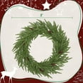 thumbnail image 2 of CIPACHO 24 inch Christmas Wreath, Artificial Norfolk Pine Wreath with Pine Cones and 88 Realistic Branches for Door, Wall, Holiday Decoration for Indoor Outdoor, 2 of 7
